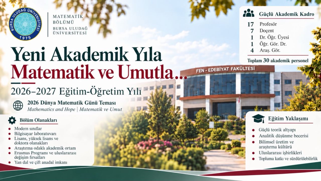 Starting the New Academic Year with Mathematics and Hope